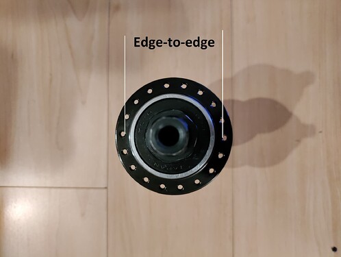 JR Drift trike hub edge to edge spoke measurement