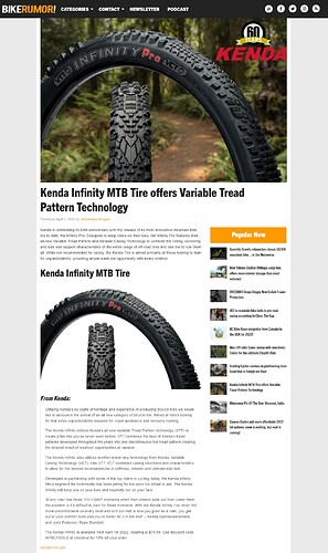 Kenda Infinity MTB Tire