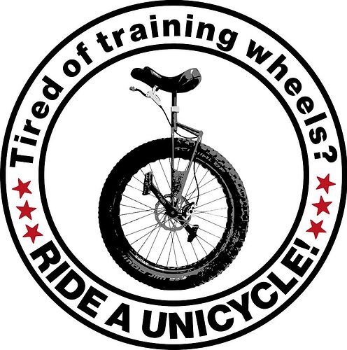Ride a unicycle v02 red stars_900x