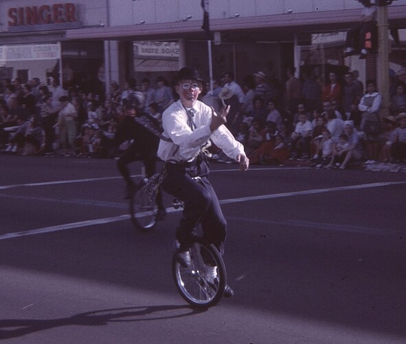 Greg Parading on Unicycle 3