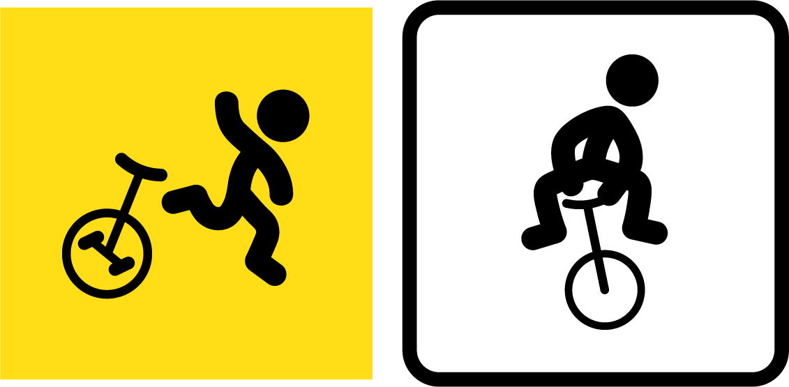 Unicycle icon samples2