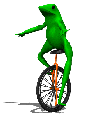 Frog Unicycle GIF (GIF Image)